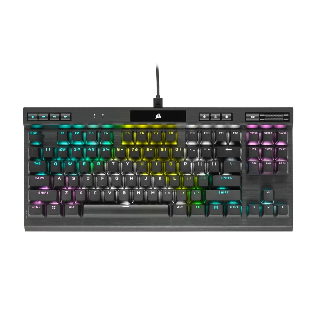 [CH-911901A-NA] Corsair K70 RGB TKL Champion Series Optical-Mechanical Gaming Keyboard with PBT Double Shot Pro Keycaps