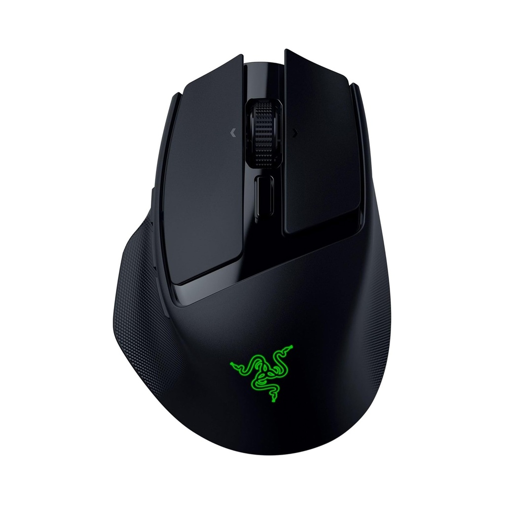 [RZ01-04310100-R3G1] Razer Basilisk Mobile Portable Ergonomic Wireless/Bluetooth Gaming Mouse, Upto 105Hr, Focus X 18K Optical Sensor - Black