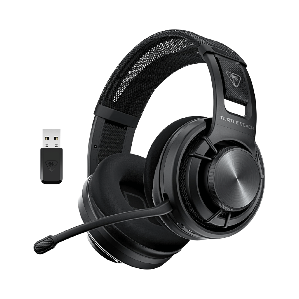 [TBS-5101-05] Turtle Beach Atlas Air Wireless Open Back PC Gaming Headset Memory Foam Cushions, 50-Hr Battery For PC,Playstation, Mobile -Black