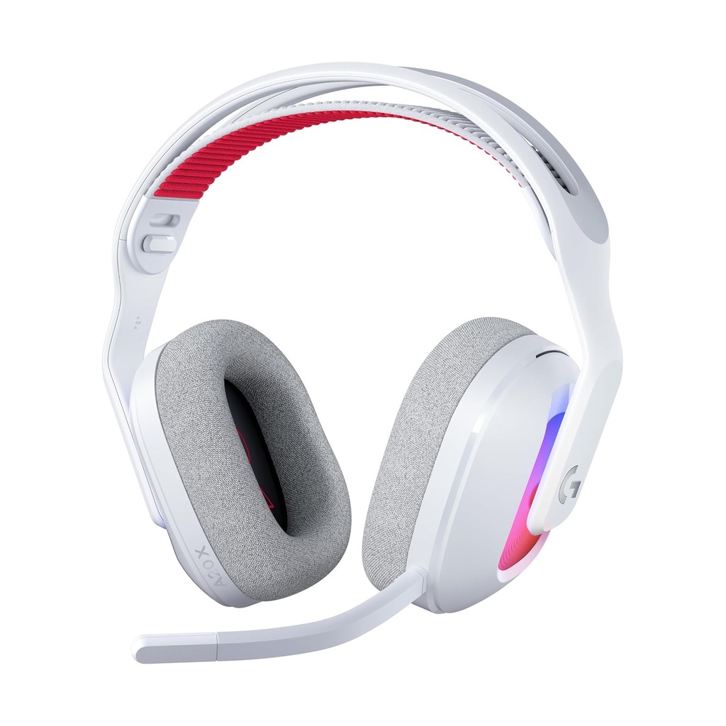 [939-002253] ASTRO A20 X LIGHTSPEED Bluetooth / Wireless Gaming Headset, LIGHTSYNC RGB, and 48 kHz Boom Mic, for PS5, Xbox, Nintendo Switch/Switch 2 and PC with 2-System PLAYSYNC Audio - White