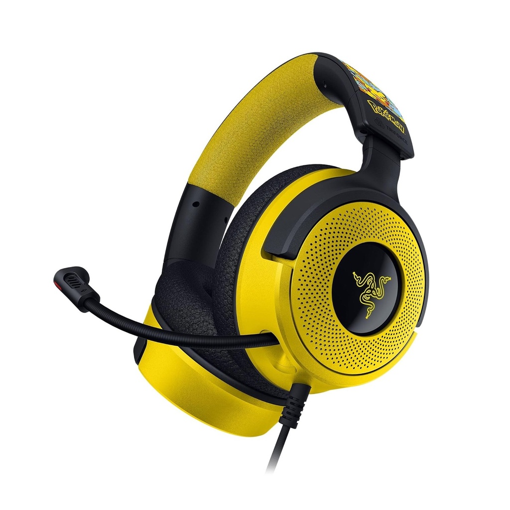 [RZ04-05180300-R3M1] Razer Kraken V4 X Wired Gaming Headset, 40 mm Drivers, Cardioid Mic, Memory Foam Cushions, Chroma RGB Lighting, Type C & Type A Cable, for PC, Mac, PS5, Nintendo Switch - Pokémon Edition |RZ04-05180300-R3M1
