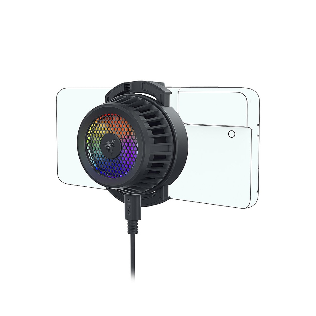 [RC21-01790200-R3M1] Razer Phone Cooler Chroma Android Smartphone Cooling Fan With Razer Chroma RGB