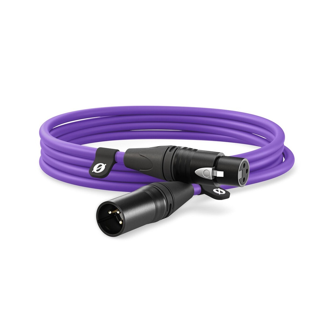 [698813010035] Rode XLR-3 Premium XLR Cable 3M - Purple
