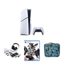 PlayStation 5 Slim Disk Bundle Console + Gamax Storage Bag + Dobe 12-in-1 & Suicide Squad Game