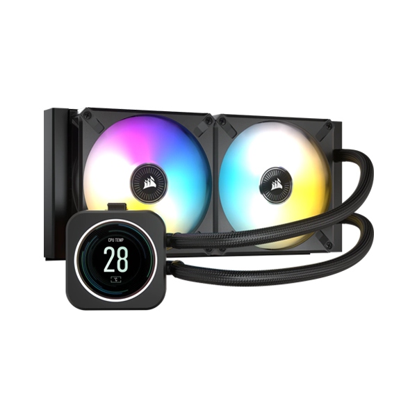 [CW-9060061-WW] Corsair H100i Elite LCD Display Extreme Performance 240mm Liquid CPU Cooler