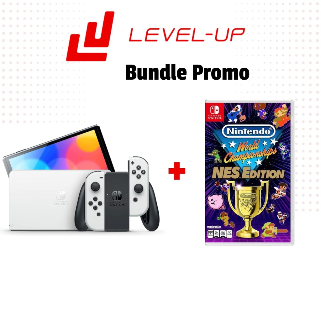 [505695] Nintendo Switch OLED Model white joycon with Nintendo World Championships NES Edition