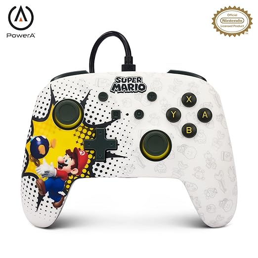 [504299] PowerA Enhanced Wired Controller for Nintendo Switch - Bob-omb Blast