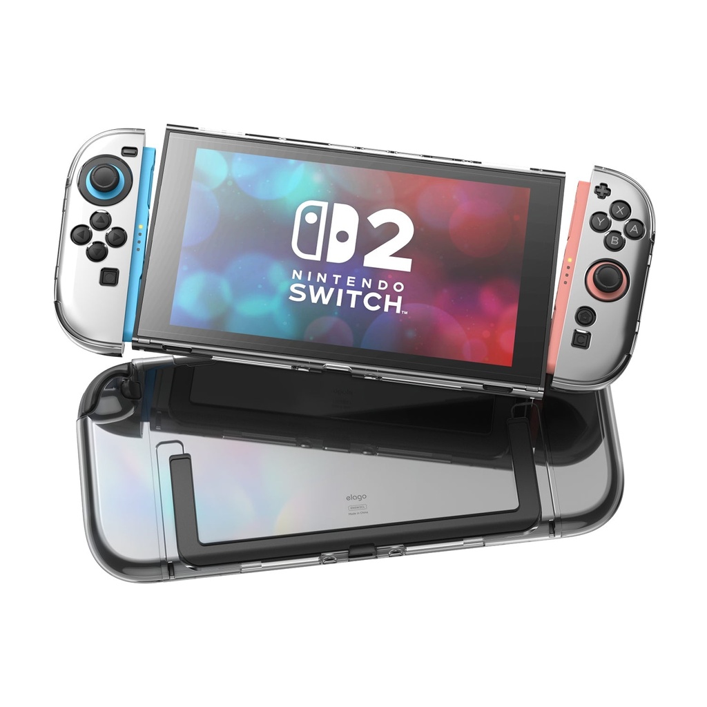 [509536] Elago Nintendo Switch 2 PC Clear Case (Slim and Full cover) - Clear