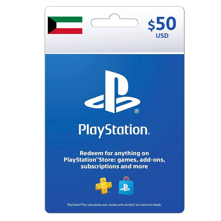 [DGC07A7FB] Sony Playstation / PSN Gift Card 50$ - Kuwait (SMS Delivery)