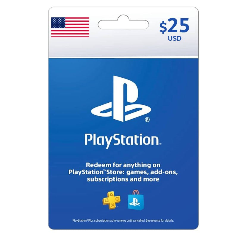 [DGC93892C] PlayStation Store Gift Card 25$ - USA (Send By SMS)