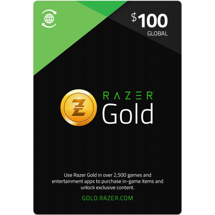 [DGCA5D75F] Razer Gold Pins Gift Card 100$ - Global (SMS Delivery)