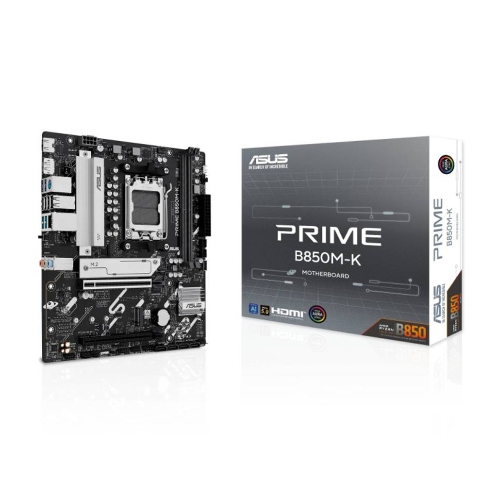 [90MB1LV0-M0EAY0] Asus Prime B850M-K PCIe 5.0 Ai PC Ready AMD DDR5 Gaming MotherBoard