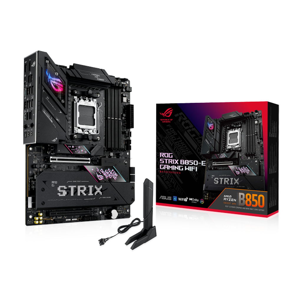 [90MB1J60-M0EAY0] Asus ROG STRIX B850-E GAMING Wi-Fi 7 ATX Motherboard, AMD AM5 Socket, Aura Sync RGB lighting