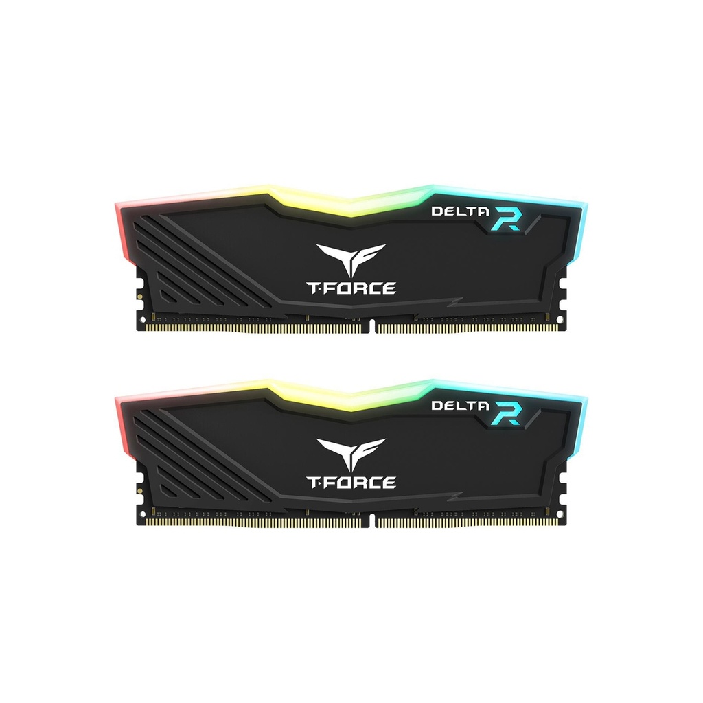 [TF3D416G3600HC18JDC01] TeamGroup T-Force DELTA RGB 16GB (2x8GB) DDR4 3600MHz CL18 Memory Kit - Black