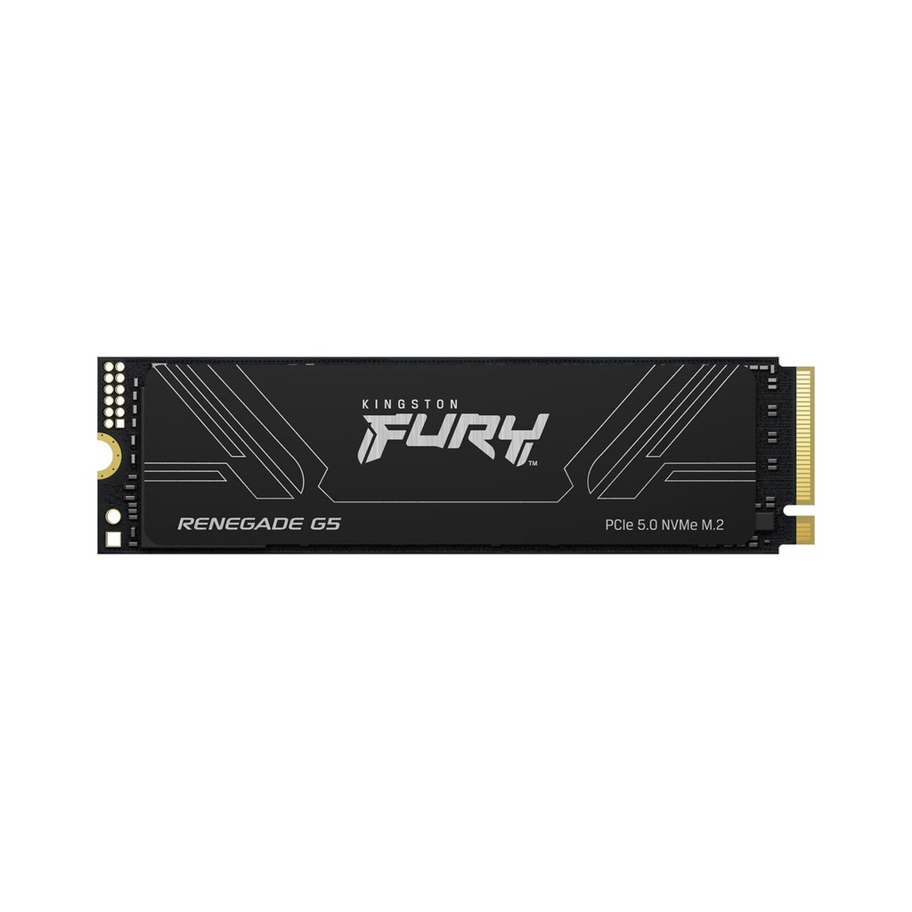 [SFYR2S/1T0] Kingston FURY Renegade G5 PCIe 5.0 NVMe M.2 Internal SSD, 1TB (1024GB) Capacity, Sequential Read / Write 14,200 / 11,000 MB/s, 3D TLC NAND, SM2508 Controller, Black | SFYR2S/1T0