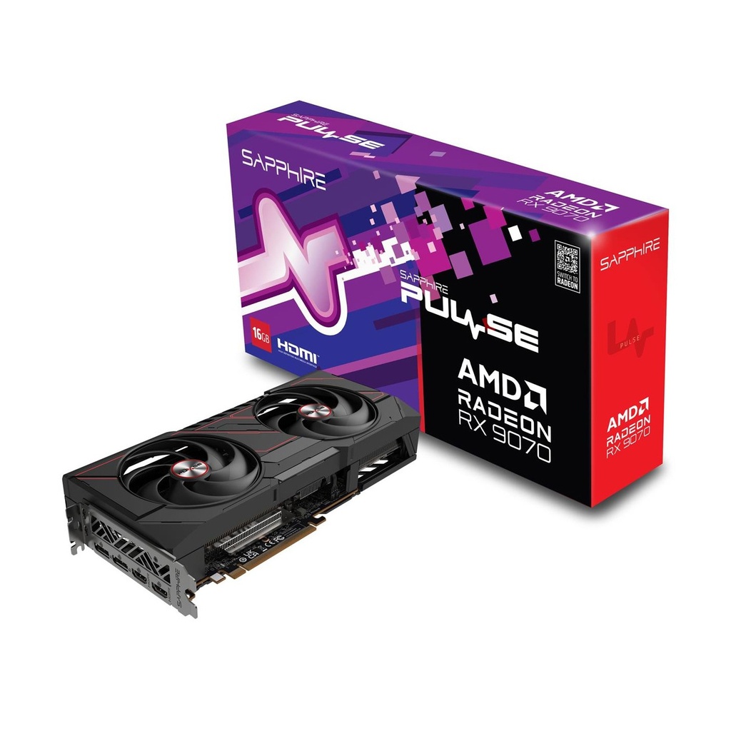 [S88-2E490-100UD] Sapphire Pulse AMD Radeon RX 9070 16GB Graphic Card