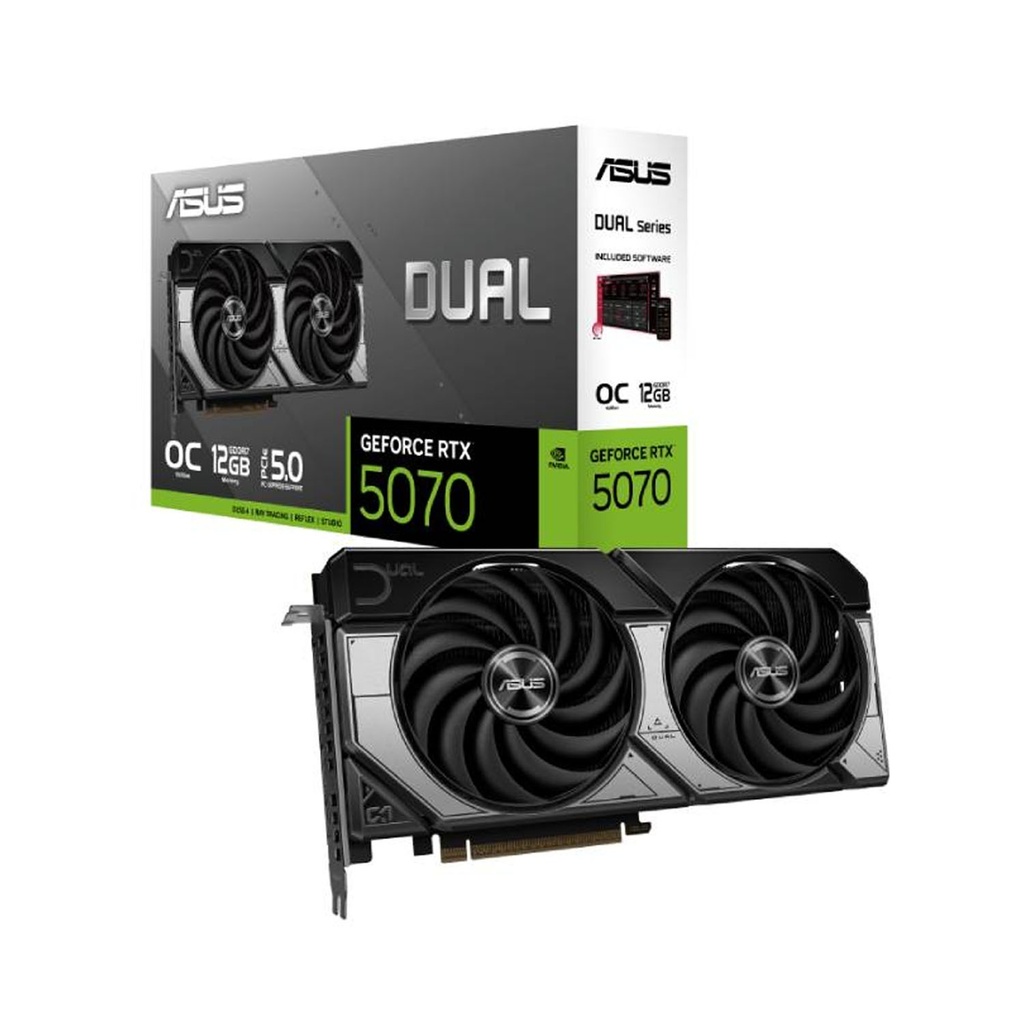 [90YV0M17-M0NA00] ASUS Dual GeForce RTX 5070 OC Edition 12GB GDDR7 Graphic Card