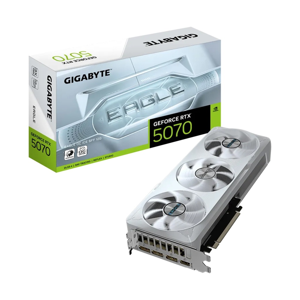 [GV-N5070EAGLEOC] Gigabyte Nvidia GeForce RTX 5070 Eagle OC ICE SFF 12GB GDDR7 Graphics Card