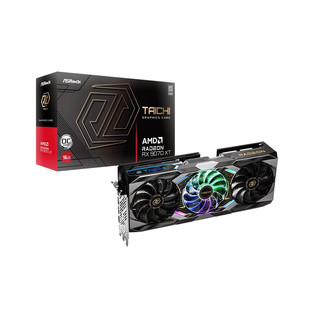 [90-GA5HZZ-00UANF] ASRock Radeon RX 9070 XT Taichi 16GB OC Edition Graphics Card