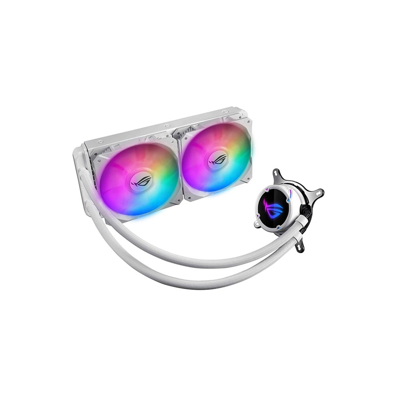 [90RC0062-M0UAY0] Asus Rog Strix LC 240 RGB Liquid CPU Cooler - White